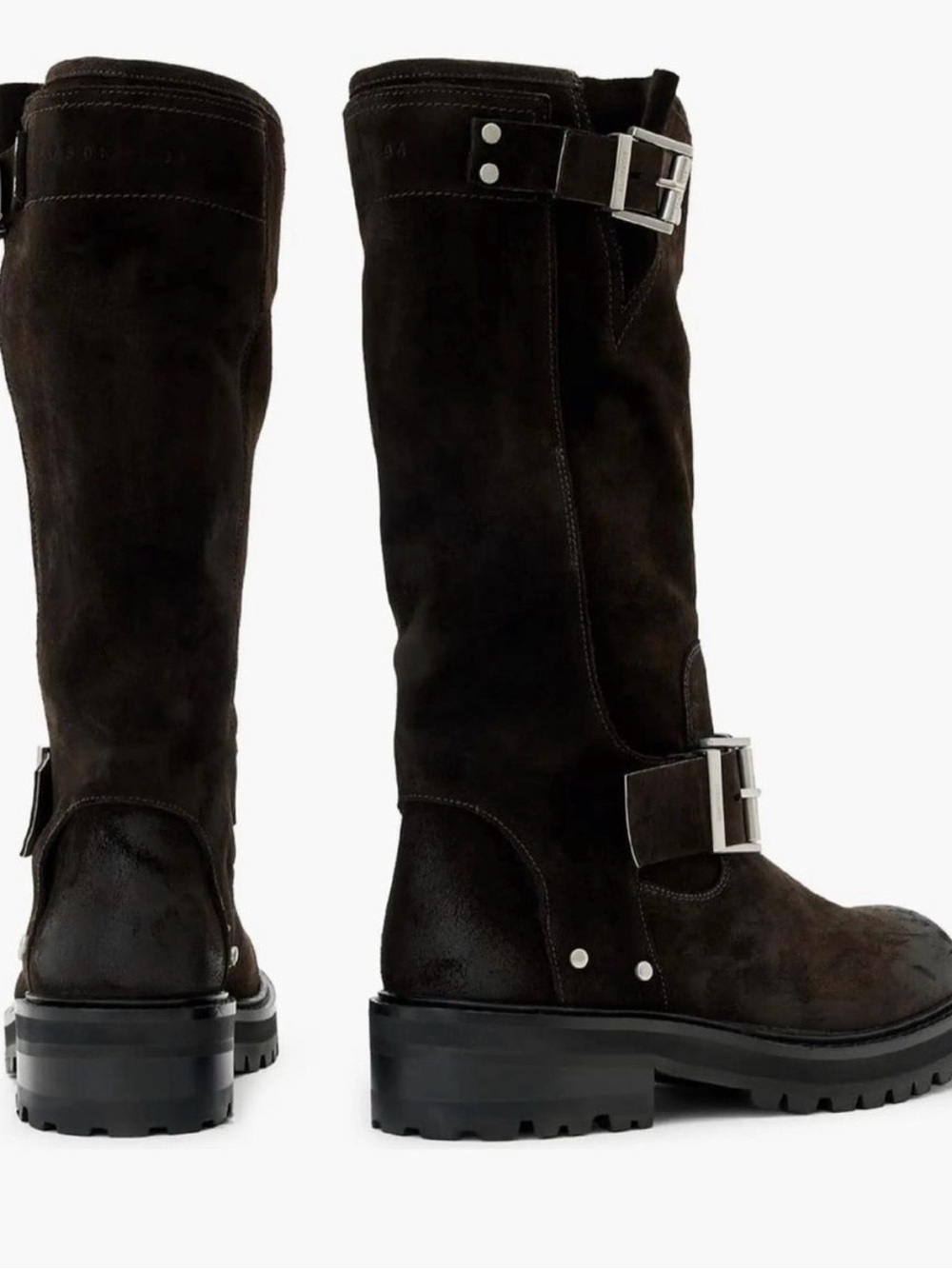 AllSaints Tay Moto Boot (Women) - NWOT- Size 40 US 10 - 
Dark brown